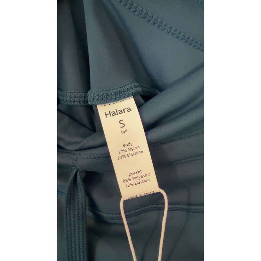 Halara Joggers Womens S Tall Teal Blue NEW Cloudful Air High Waisted Pockets - Picture 2 of 4